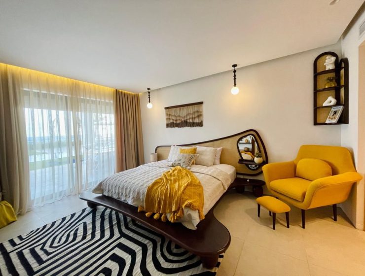 First Row Beach Villa Almaza bay